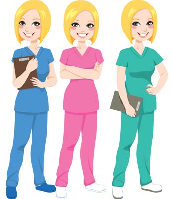 Medical scrubs in every color